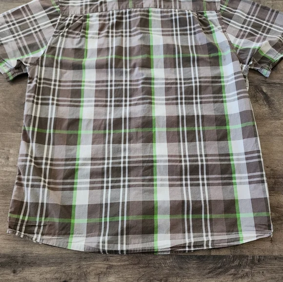 The North Face Men's Plaid Button Down Shirt Short Sleeve Men's Large - Picture 11 of 14